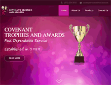 Tablet Screenshot of covenantrophies.com
